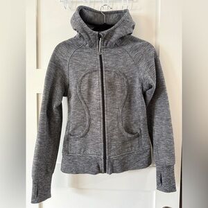 Lululemon Athletica Heathered Gray Vintage Scuba Hoodie